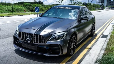Комплект обвісів з повним заднім бампером (дизайн Black Mamba C63GT) для Mercedes C-сlass W205 2014-2021 рр — Mercedes C-сlass W205 2014-2021 гг. DianaParts