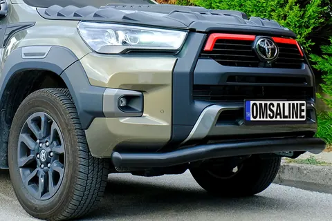Передній захист Texas для 2020-2026 (76мм, чорний) для Toyota Hilux 2015- рр — Toyota Hilux 2015- гг. DianaParts