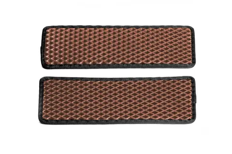 Килимки на пороги (2 шт, EVA, Коричневий) для Nissan NV400 2010-2024 рр — Nissan NV400 2010-2024 гг. DianaParts