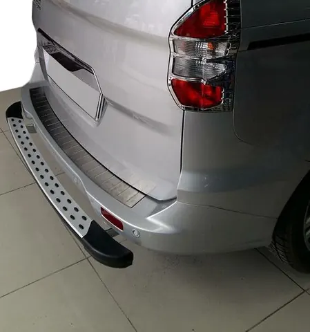 Накладка на задній бампер OmsaLine (матова, нерж) для Ford Courier 2014-2023 рр — Ford Courier 2014-2023 гг. DianaParts