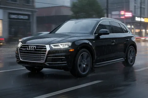 Бокові пороги Tayga Black (2 шт., Алюміній) для Ауди Q5 2017-2025 рр — Audi Q5 2017-2025 гг. DianaParts
