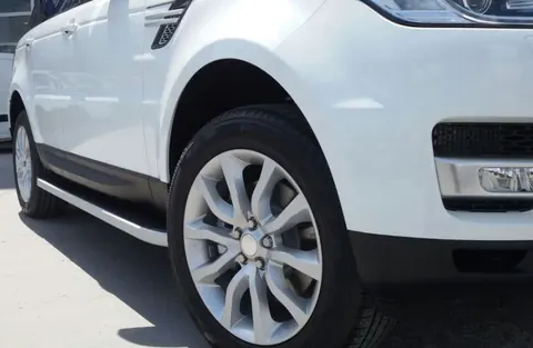 Бокові пороги Tayga Grey (2 шт., Алюміній) для Land Rover Discovery V 2017- рр — Land Rover Discovery V 2017- гг. DianaParts