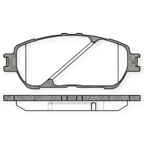 Колодки гальмівні Toyota Previa 2.4 (2000-) передні REMSA