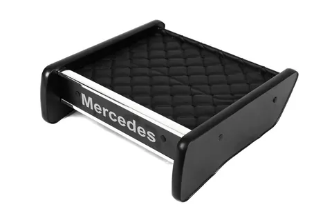 Полиця на панель (Чорна з чорною ниткою) для Mercedes Vito W638 1996-2003 рр — Mercedes Vito W638 1996-2003 гг. DianaParts