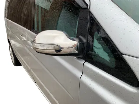 Накладки на дзеркала (2004-2010, Viano, 2 шт, нерж) для Mercedes Vito W639 рр — Mercedes Vito W639 2004-2014 гг. DianaParts