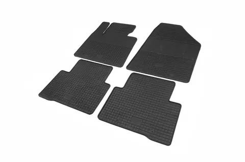 Гумові килимки (4 шт, Polytep) для Hyundai Santa Fe 3 2012-2018 рр — Hyundai Santa Fe 3 2012-2018 гг. DianaParts