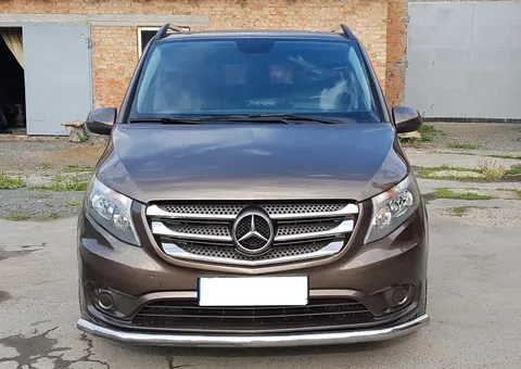 Передній захист ST008 (нерж.) для Mercedes Vito/V-class W447 2014- рр — Mercedes Vito/V-class W447 2014- гг. DianaParts