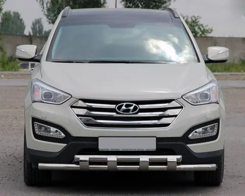 Передня дуга ST015 (нерж.) для Hyundai Santa Fe 3 2012-2018 рр — Hyundai Santa Fe 3 2012-2018 гг. DianaParts