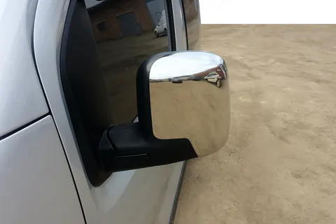 Накладки на дзеркала верхівки (2 шт, нерж.) для Peugeot Bipper 2008-2017 рр — Peugeot Bipper 2008-2017 гг. DianaParts
