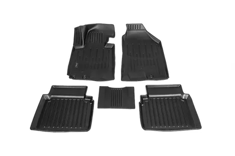 Килимки Stingray 3D (5 шт, поліуретан) для Kia Sportage 2010-2015 рр — Kia Sportage 2010-2015 гг. DianaParts