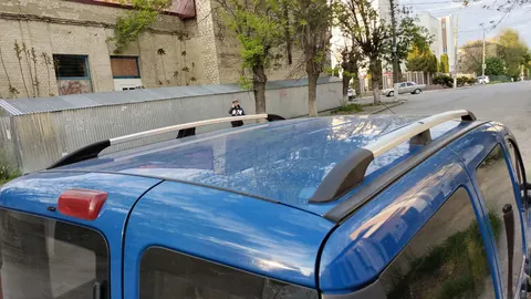 Рейлінги Хром Стандартна база, металеві ніжки для Fiat Doblo I 2005-2010 рр — Fiat Doblo I 2005-2010 гг. DianaParts
