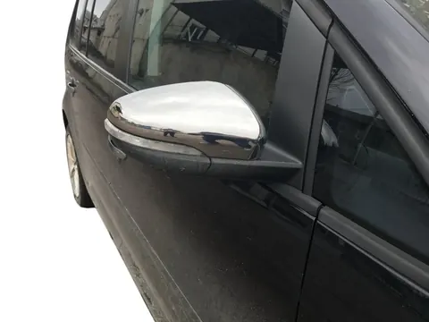 Накладки на дзеркала (2 шт, нерж) OmsaLine - Італійська нержавійка для Volkswagen Touran 2010-2015 рр — Volkswagen Touran 2010-2015 гг. DianaParts