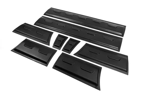 Молдинг двері EuroCap (8 шт, ABS, довга база) для Ford Transit 2000-2014 рр — Ford Transit 2000–2014 гг. DianaParts