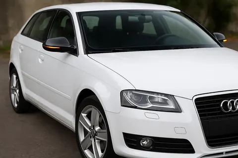 Накладки на дзеркала 2008-2012 (2 шт., карбон) для Ауди A3 рр — Audi A3 2003-2012 гг. DianaParts