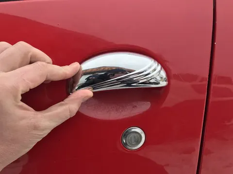 Накладки на ручки (нерж) 2 шт, Carmos - Турецька сталь для Peugeot 206 1998-2024 рр — Peugeot 206 1998-2024 гг. DianaParts