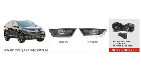 Противотуманки 2017-2019 US-type (галогенні) для Honda CRV рр — Honda CRV 2017-2022 гг. DianaParts