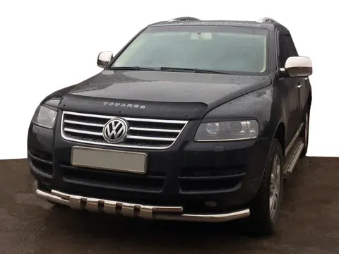 Кенгурятник ST015 (нерж) для Volkswagen Touareg 2002-2010 рр — Volkswagen Touareg 2002–2010 гг. DianaParts