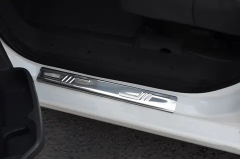 Накладки на пороги (Omsa, 2 шт., нерж.) для Fiat Scudo 2007-2015 рр — Fiat Scudo 2007-2015 гг. DianaParts