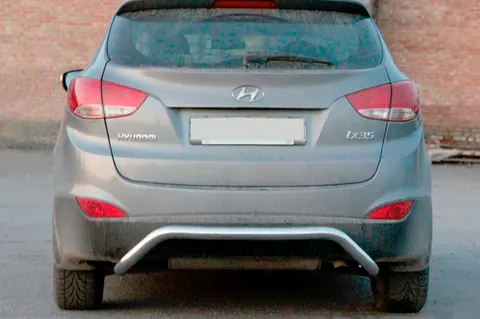Задній захист AK007 (нерж.) для Hyundai IX-35 2010-2015 рр — Hyundai IX-35 2010-2015 гг. DianaParts