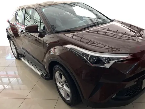 Бокові пороги Allmond Grey (2 шт., алюм) для Toyota C-HR 2016-2023 рр — Toyota C-HR 2016-2023 гг. DianaParts