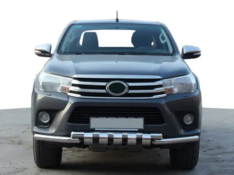Передній захист F3-34 (нерж.) для Toyota Hilux 2015- рр — Toyota Hilux 2015- гг. DianaParts