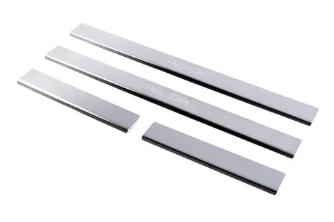 Накладка на пороги Carmos (4 шт, нерж) V-2 для Mazda 6 2003-2008 рр — Mazda 6 2003-2008 гг. DianaParts