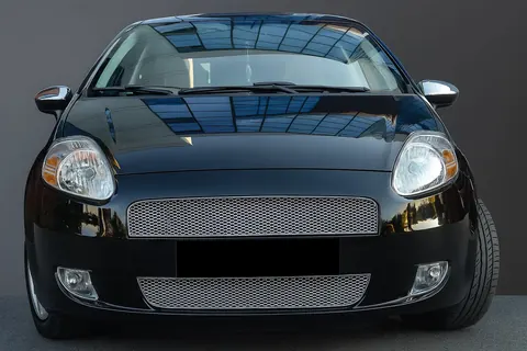 Накладки на решітку радіатора (2 част., Нерж.) для Fiat Punto Grande/EVO 2006-2018 рр — Fiat Punto Grande/EVO 2006-2018 гг. DianaParts