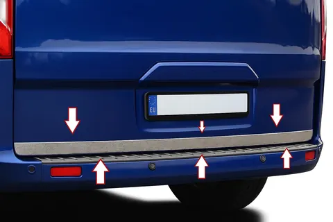 Кромка багажника (нерж.) для Ford Custom 2013-2022 рр — Ford Custom 2013-2022 гг. DianaParts