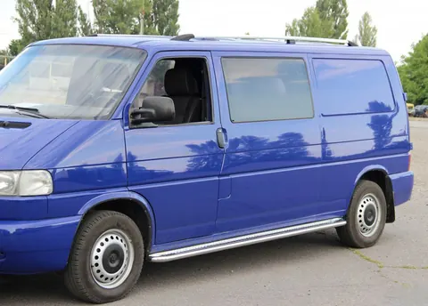 Рейлінги Хром Довга база, Пластикові ніжки для Volkswagen T4 Caravelle/Multivan 1990-2003 рр — Volkswagen T4 Caravelle/Multivan 1990–2003 гг. DianaParts