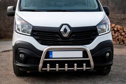 Кенгурятник WT003-4 (нерж.) Без напису для Renault Trafic 2015- рр — Renault Trafic 2015- гг. DianaParts