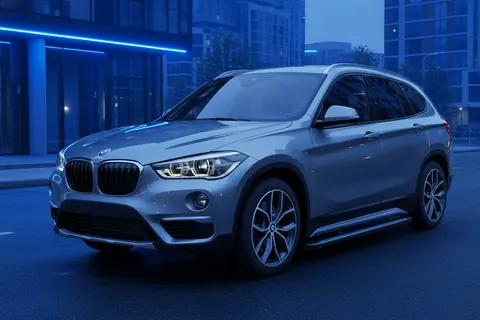 Бокові пороги Maya Blue (2 шт., Алюміній) для BMW X1 F48 2015-2022 рр — BMW X1 F48 2015-2022 гг. DianaParts