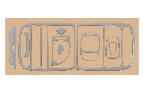Накладки на панель Алюміній для Hyundai H200, H1, Starex 1998-2007 рр — Hyundai H200, H1, Starex 1998-2007 гг. DianaParts