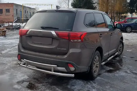 Задня дуга AK004-2 (нерж) для Mitsubishi Outlander 2012-2021 рр — Mitsubishi Outlander 2012-2021 гг. DianaParts