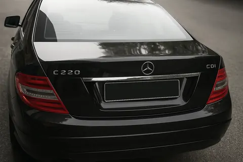 Хром планка над номером (нерж) для Mercedes C-class W204 2007-2015 рр — Mercedes C-class W204 2007-2015 гг. DianaParts