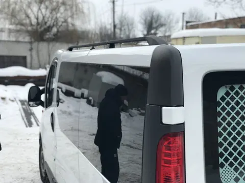 Рейлінги Чорні Коротка, Чавунні ніжки для Opel Vivaro 2001-2015 рр — Opel Vivaro 2001–2015 гг. DianaParts