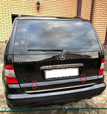 Кромка багажника (нерж.) для Mercedes ML W163 1997-2005 рр — Mercedes ML W163 1997-2005 гг. DianaParts