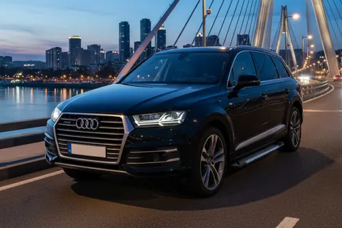Бокові пороги Line (2 шт., Алюміній) для Ауди Q7 2015-2026 рр — Audi Q7 2015–2026 гг. DianaParts