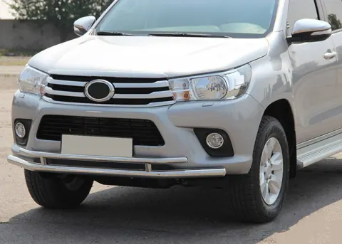 Передній захист ST018 (нерж) для Toyota Hilux 2015- рр — Toyota Hilux 2015- гг. DianaParts