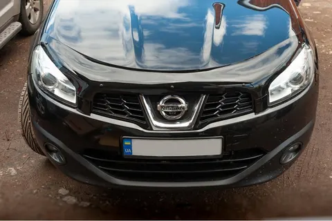 Дефлектор капоту (EuroCap) для Nissan Qashqai 2010-2014 рр — Nissan Qashqai 2010-2014 гг. DianaParts
