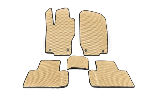 Килимки EVA (5 місць, бежеві) для Mercedes GL сlass X164 2006-2012 рр — Mercedes GL сlass X164 2006-2012 гг. DianaParts