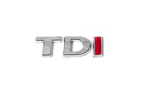Напис TDI (під оригінал) TD-хром, I-червона для Volkswagen Passat B8 2015-2023 рр — Volkswagen Passat B8 2015-2023 гг. DianaParts
