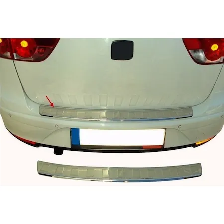 Накладка на задній бампер OmsaLine (XL, нерж) для Seat Altea 2004-2015 рр — Seat Altea 2004-2015 гг. DianaParts