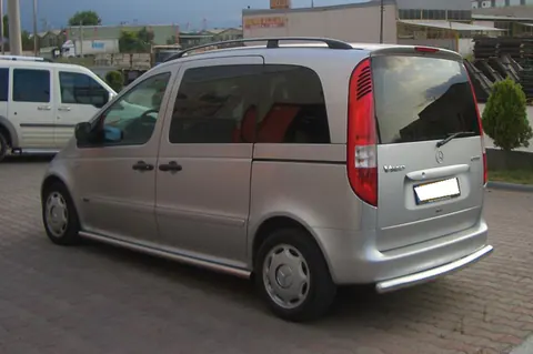 Кенгурятник задній (нерж.) для Mercedes Vaneo W414 2001-2005 рр — Mercedes Vaneo W414 2001-2005 гг. DianaParts