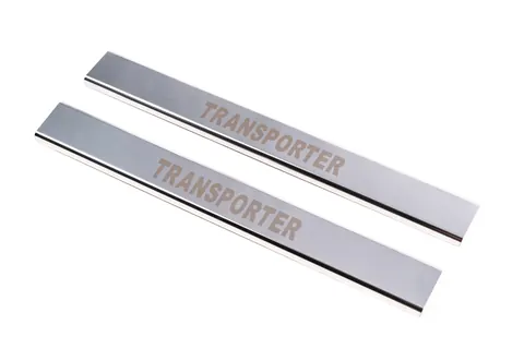 Накладки на пороги VIP (2 шт, сталь) для Volkswagen T4 Transporter 1990-2003 рр — Volkswagen T4 Transporter 1990-2003 гг. DianaParts