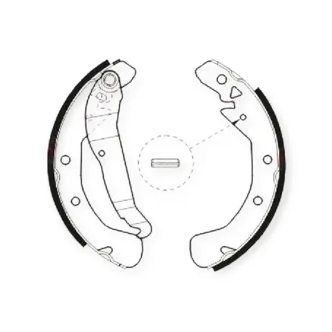 Колодки барабанні Opel Combo 01-, Astra F,G (228.6x42) (ABE)