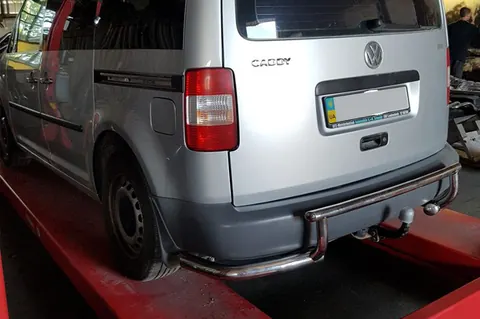 Задня дуга AK003-3 (2 шт., нерж) для Volkswagen Caddy 2004-2010 рр — Volkswagen Caddy 2004-2010 гг. DianaParts