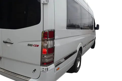 Накладки на стопи (2 шт, нерж.) для Mercedes Sprinter W906 2006-2018 рр — Mercedes Sprinter W906 2006–2018 гг. DianaParts