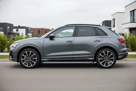Бокові пороги Tayga Grey (2 шт., Алюміній) для Ауди Q3 2019- рр — Audi Q3 2019- гг. DianaParts