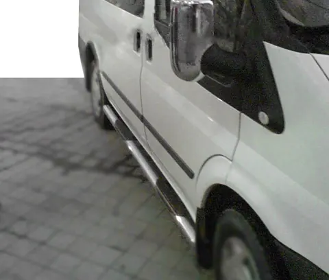 Бічні труби (2 шт., нерж.) L1 (Regular) для Ford Transit 2014- рр — Ford Transit 2014- гг. DianaParts