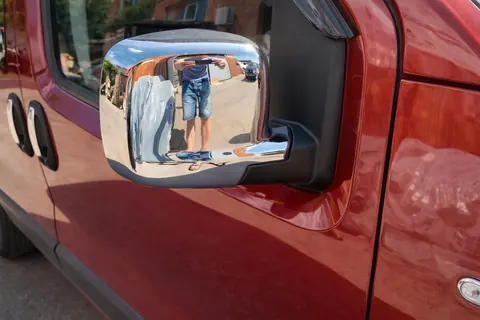 Накладки на дзеркала Повні (2 шт) OmsaLine - Італійська нержавійка для Fiat Fiorino/Qubo 2008-2024 рр — Fiat Fiorino/Qubo 2008-2024 гг. DianaParts